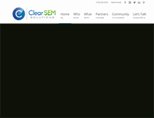 Tablet Screenshot of clearsemsolutions.com
